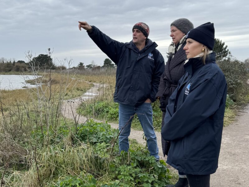Polly Billington MP visiting Pegwell Bay